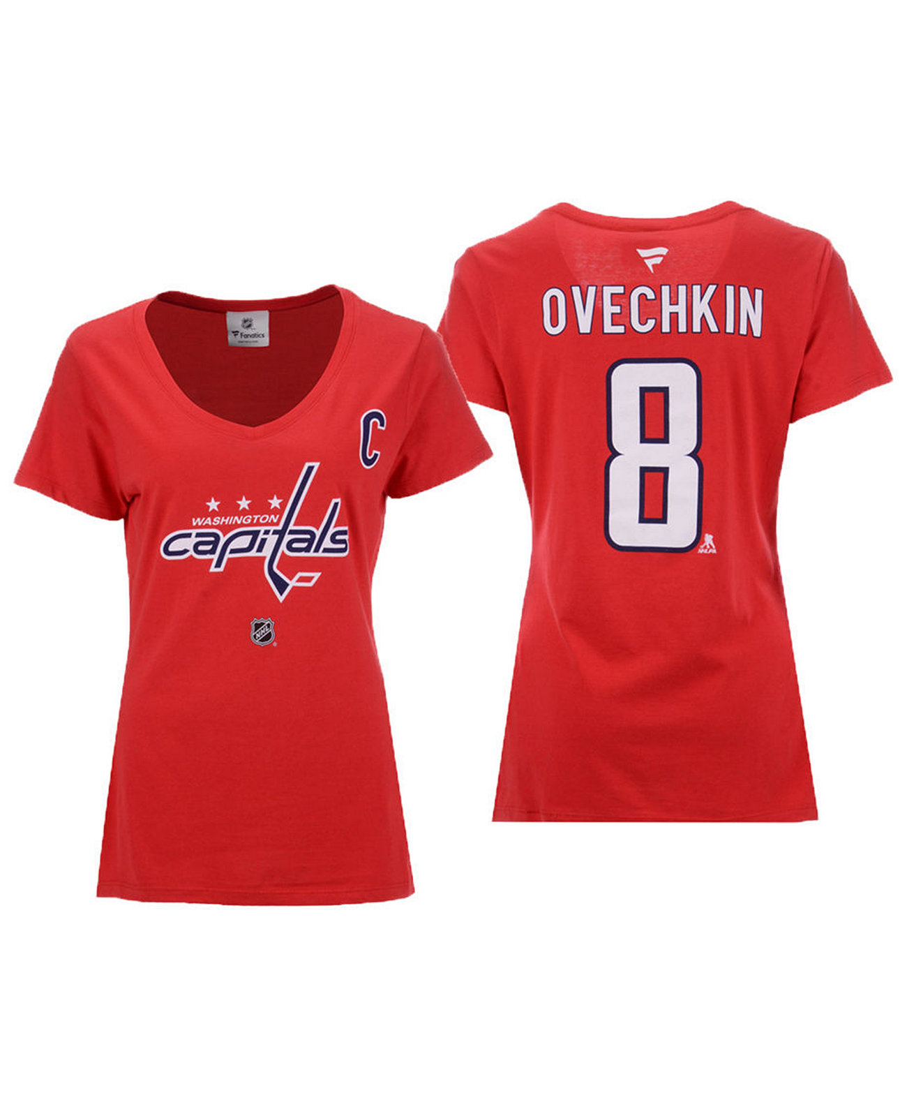 Женская футболка Fanatics Alexander Ovechkin Washington Capitals Player Authentic NHL Apparel