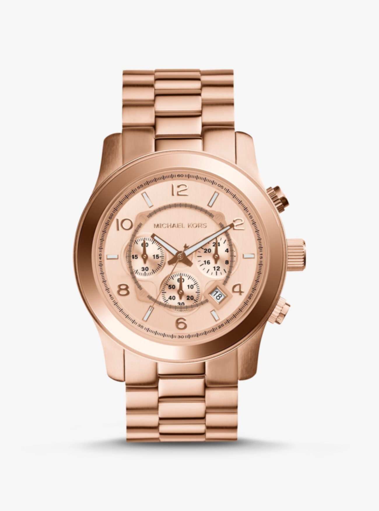 Крупногабаритные часы Runway из розового золота Michael Kors
