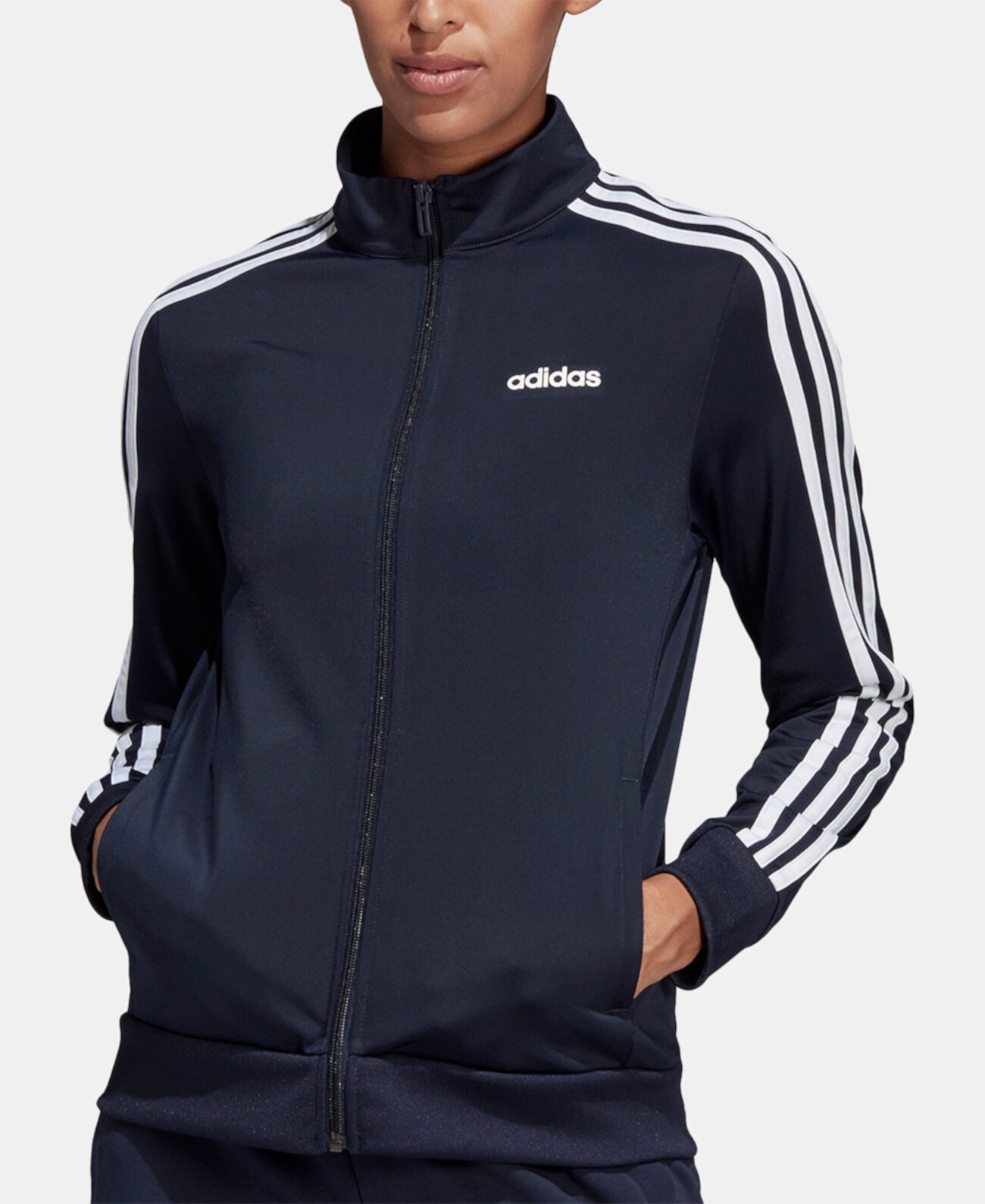 Женская трикотажная спортивная куртка Essential с 3 полосками Adidas