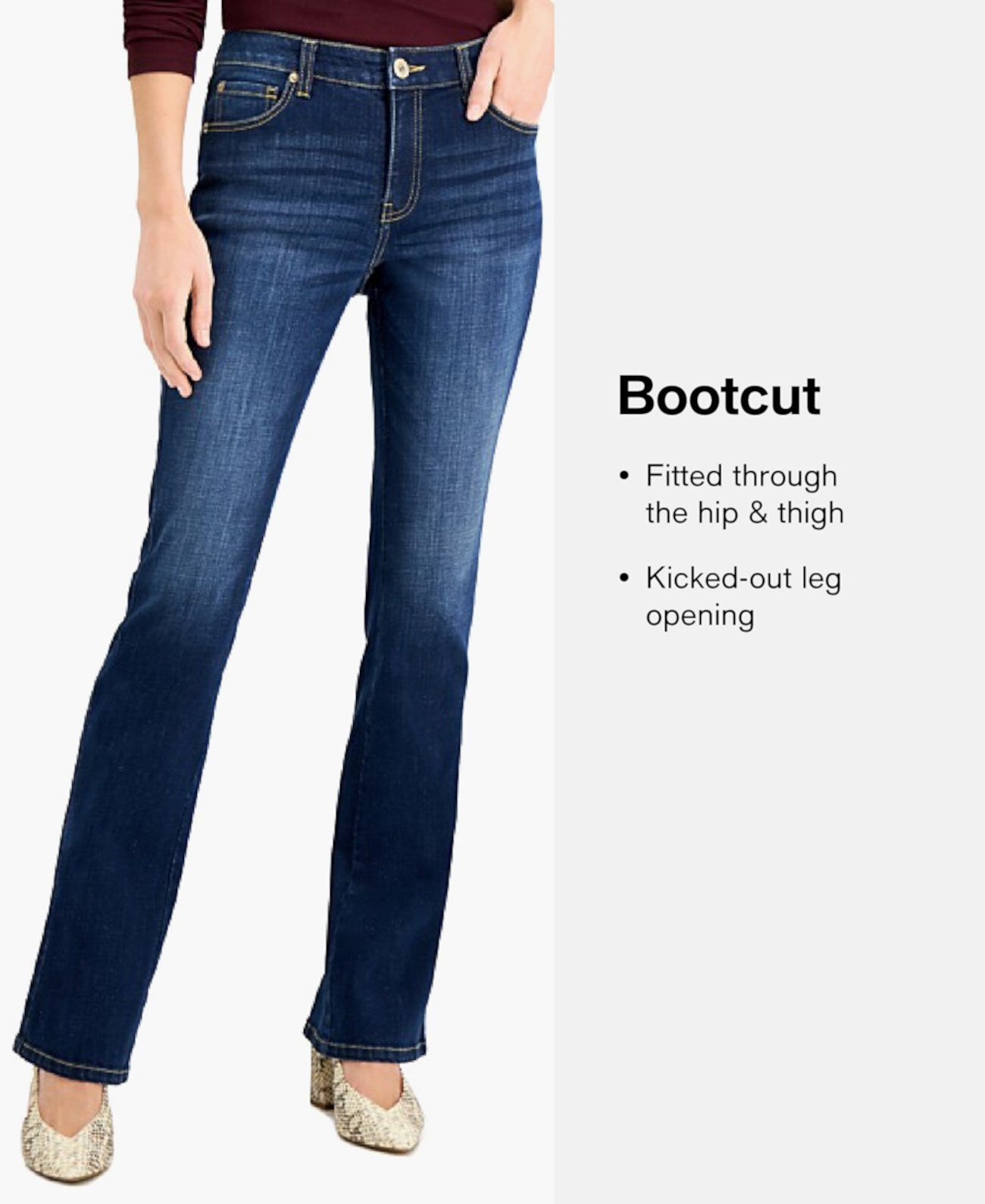 Мягкие эластичные джинсы с пышной юбкой для юниоров Bootcut Gogo Jeans