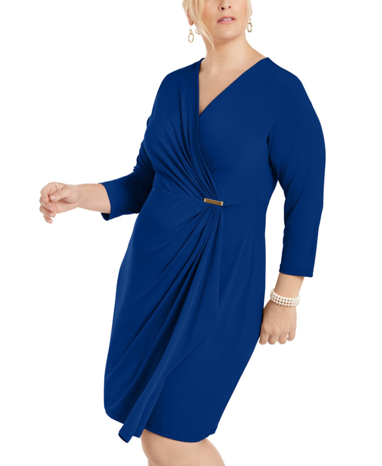 Кроссоверное платье размера плюс, созданное для Macy's Charter Club