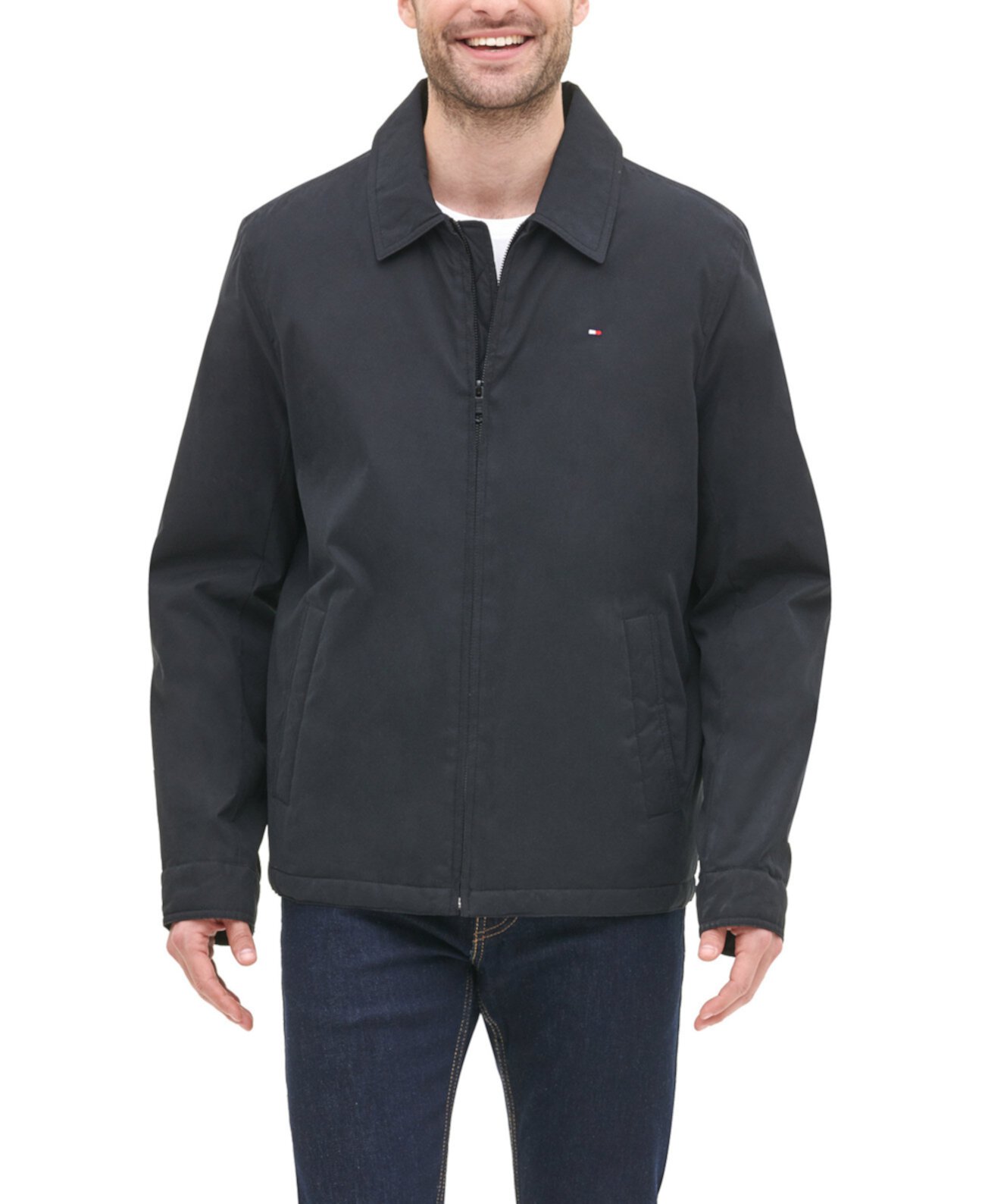Легкая мужская куртка с молнией во всю длину Tommy Hilfiger