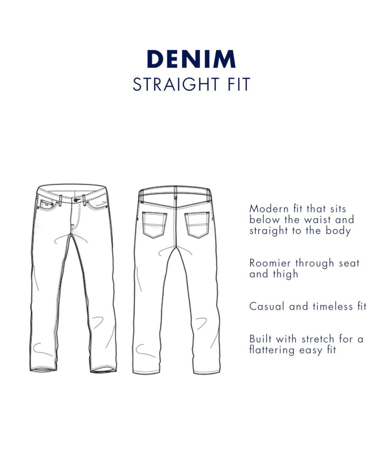 Мужские прямые джинсы, созданные для Macy's Tommy Hilfiger