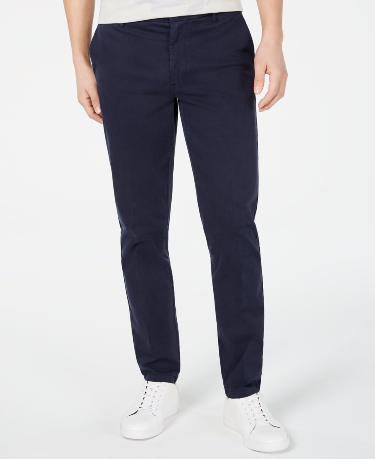 Мужские эластичные сатиновые брюки Bedford Slim-Straight Fit DKNY