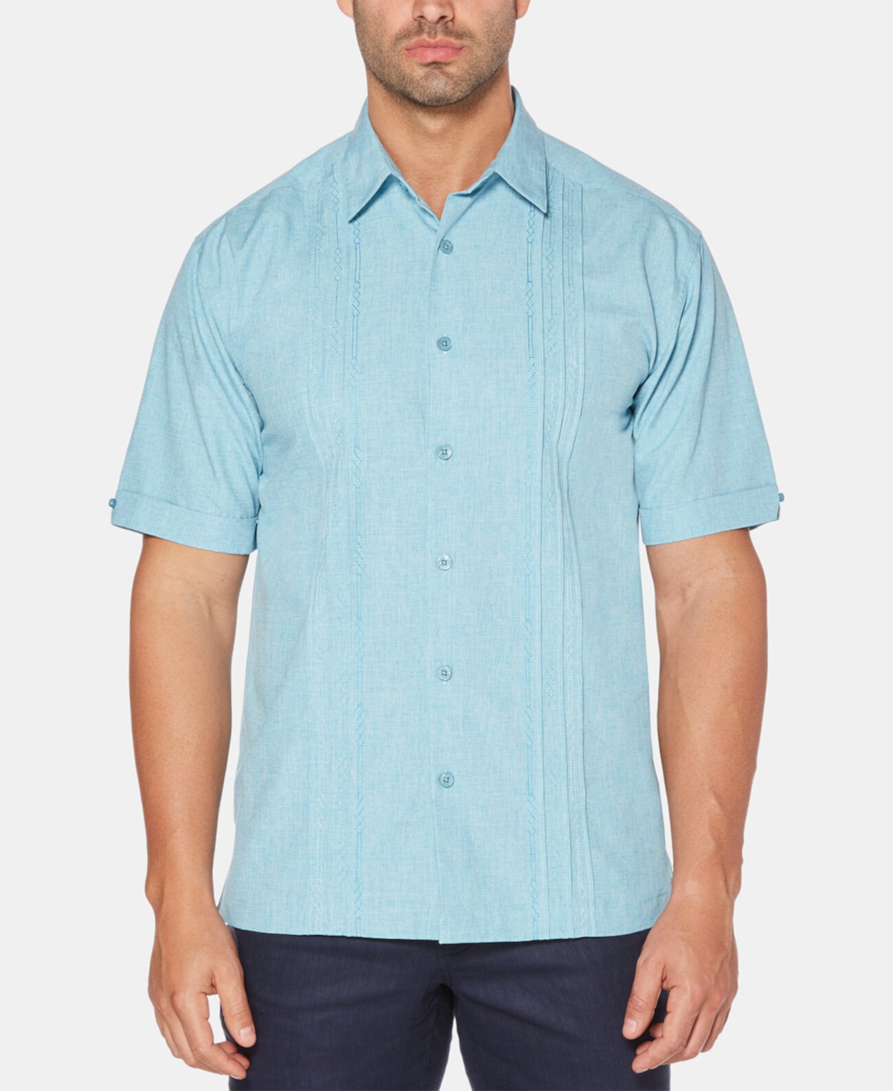 Мужская рубашка с вышивкой Geo Print Cubavera