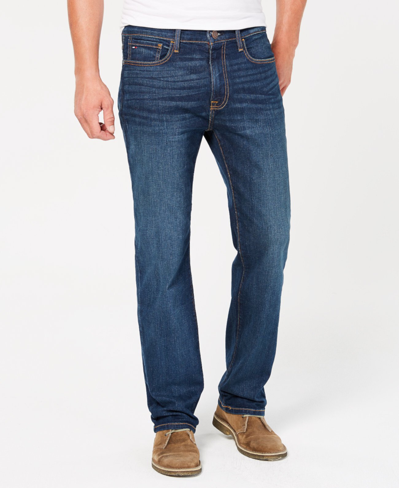 Мужские джинсы стрейч свободного кроя большого и высокого роста, созданные для Macy's Tommy Hilfiger