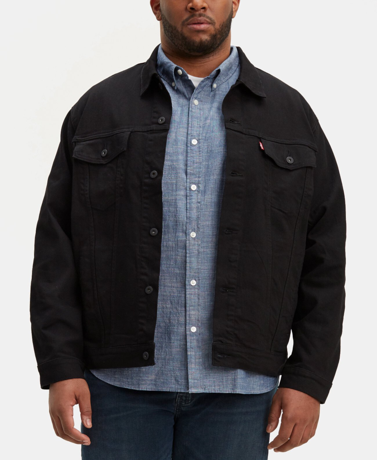 Мужская джинсовая куртка из эластичного стрейч-пиджака для больших и высоких размеров Levi's®