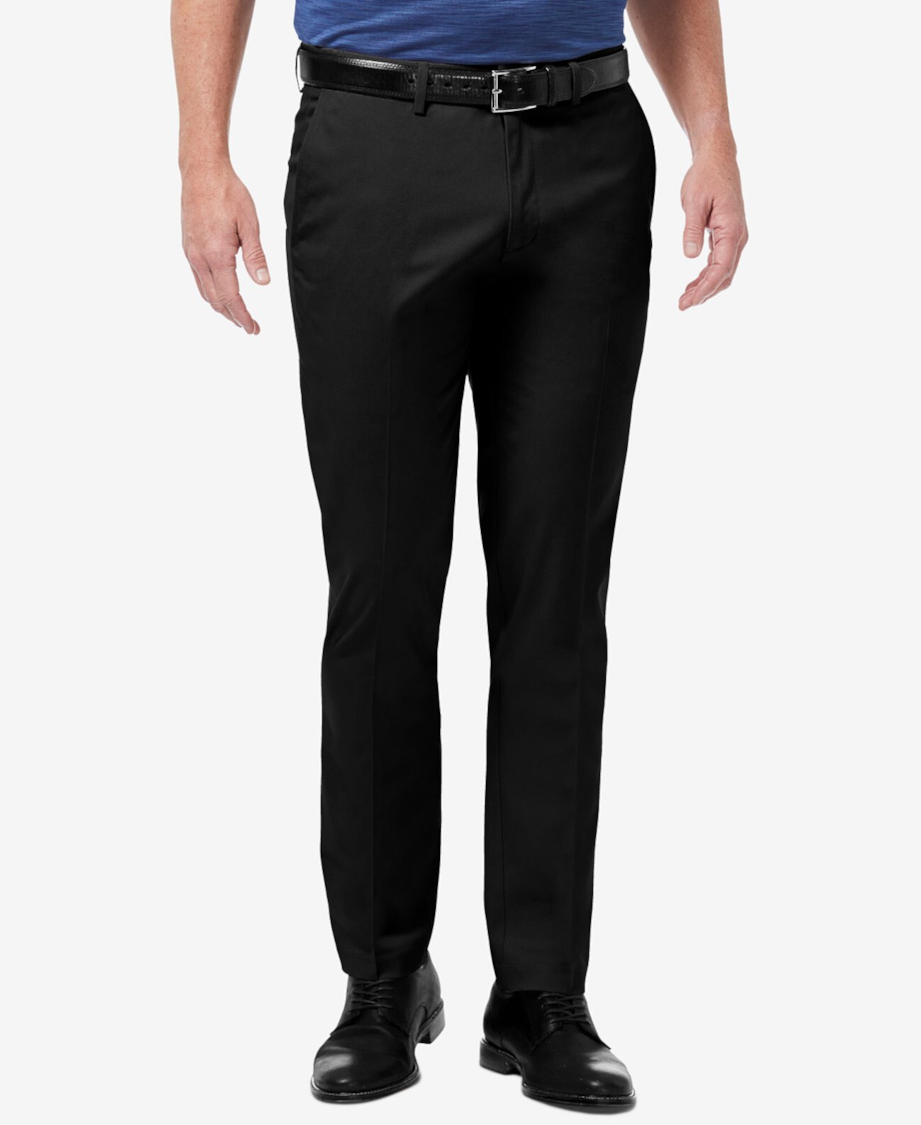 Мужские брюки премиум-класса без утюга цвета хаки HAGGAR