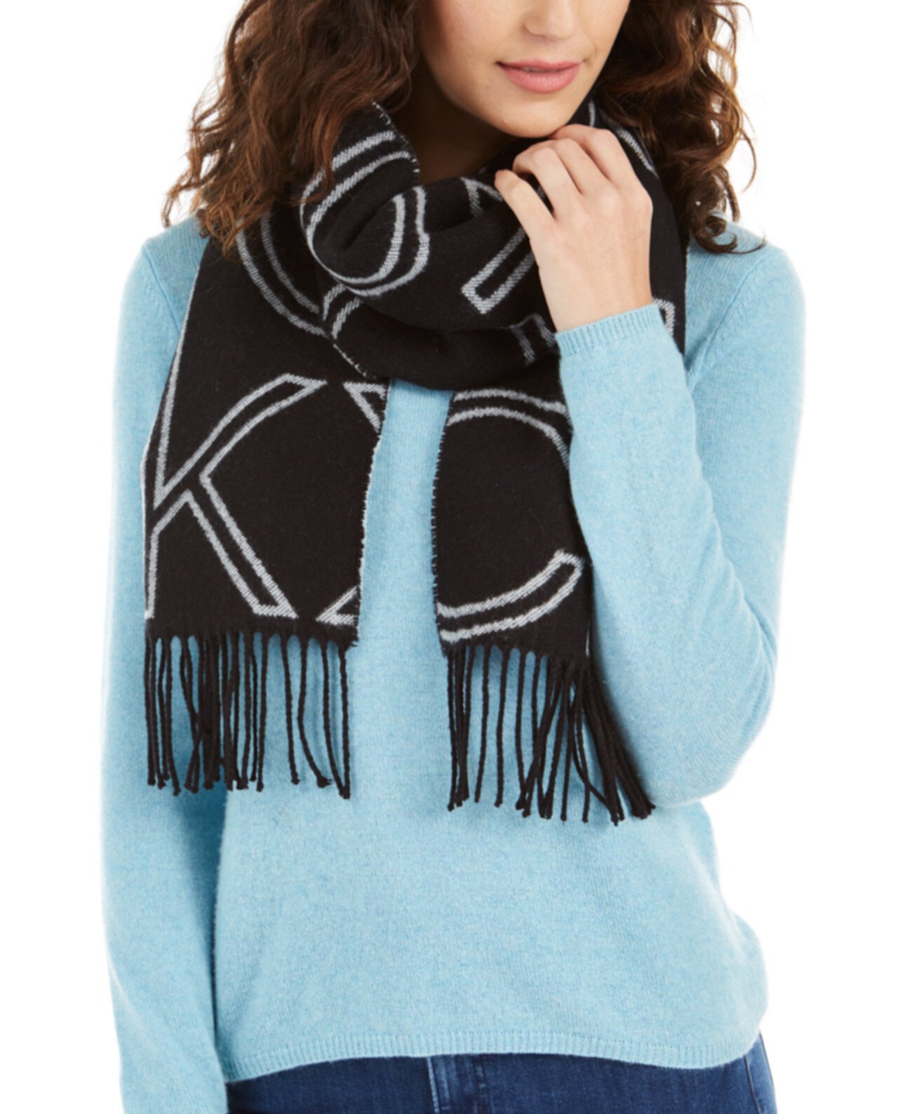 Большой шарф с логотипом Calvin Klein
