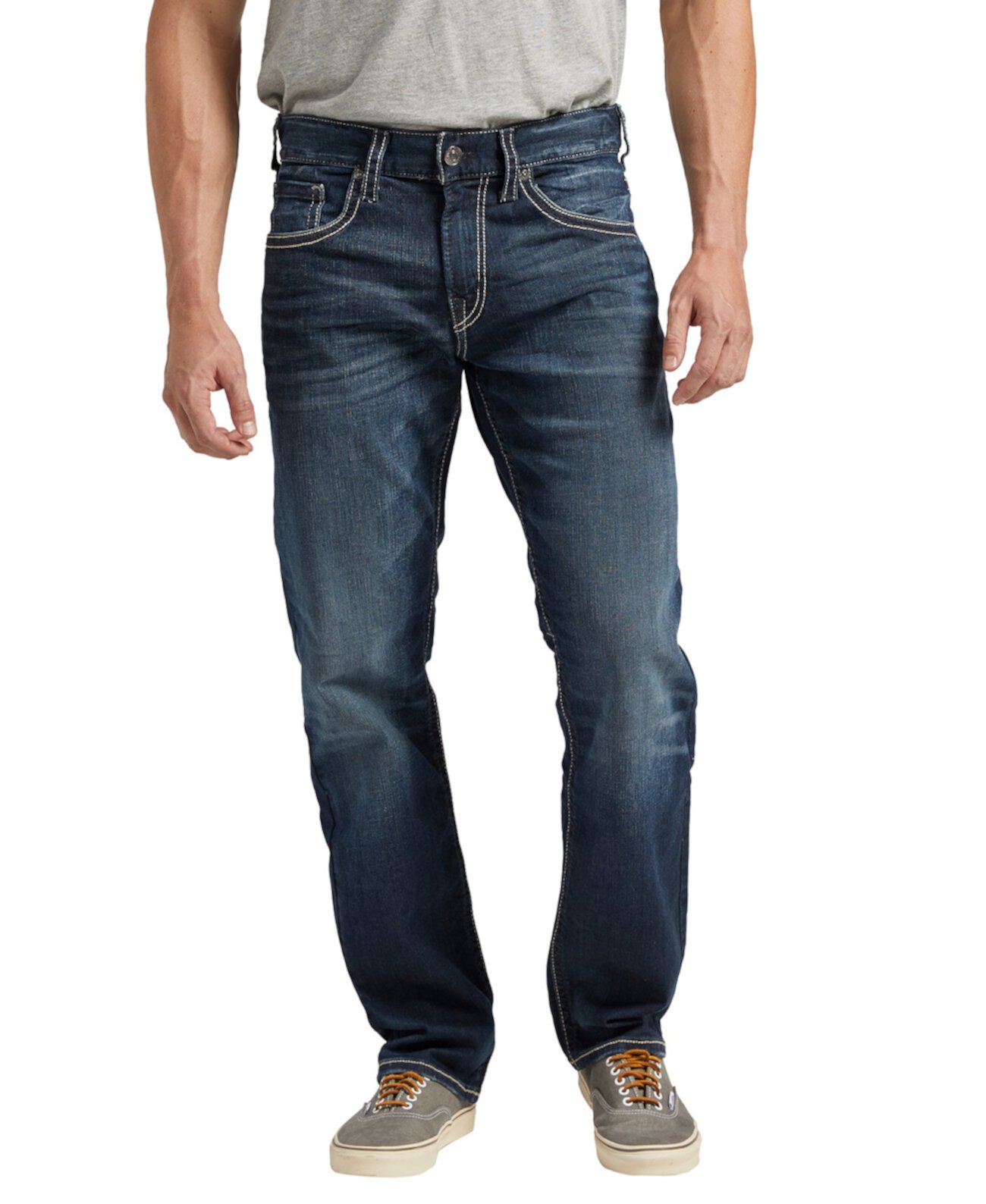 Мужские зауженные джинсы Eddie Athletic Fit Silver Jeans Co.