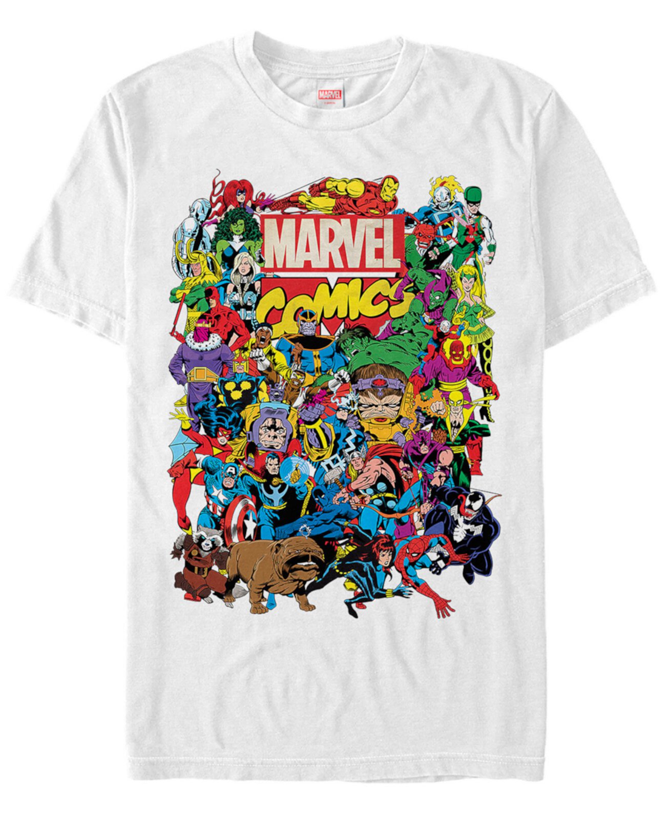 Мужская коллекция комиксов The All Marvel Мужская литая футболка с коротким рукавом FIFTH SUN