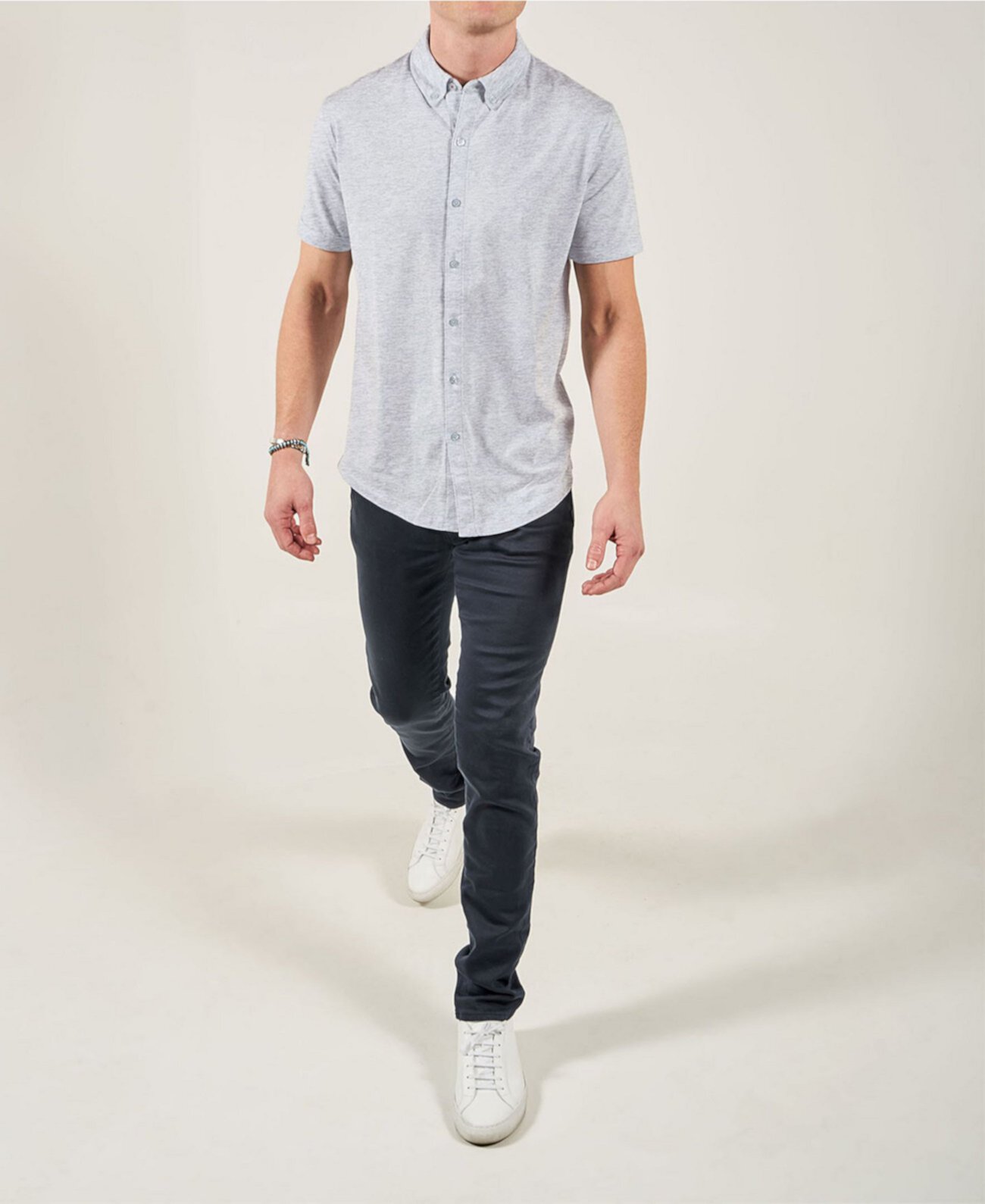 Рубашка с короткими рукавами и Mindful рубашкой спереди Swet Tailor