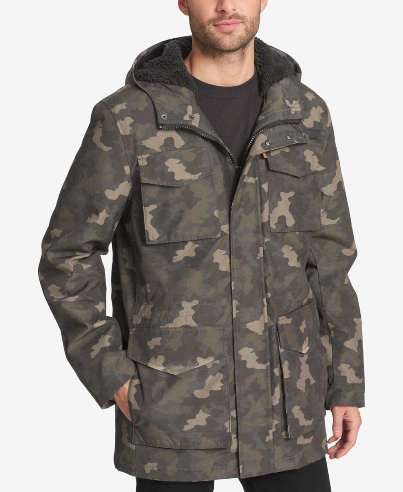 Мужская куртка с четырьмя карманами на флисовой подкладке, созданная для Macy's Levi's®