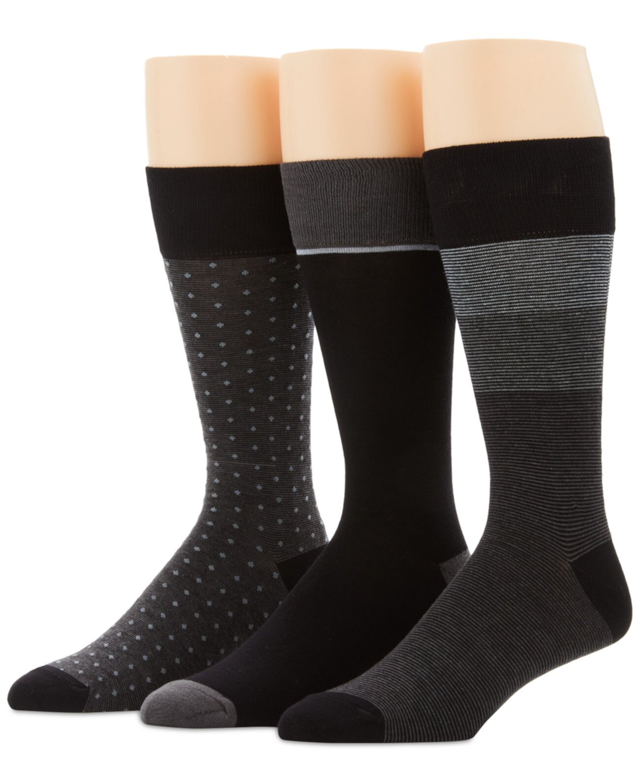 3-Рк. Мужские полосатые носки с цветными блоками Perry Ellis
