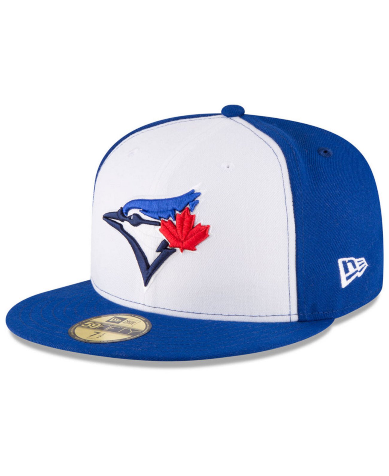 Оригинальная коллекционная кепка Toronto Blue Jays 59FIFTY с влагоотводящей лентой New Era