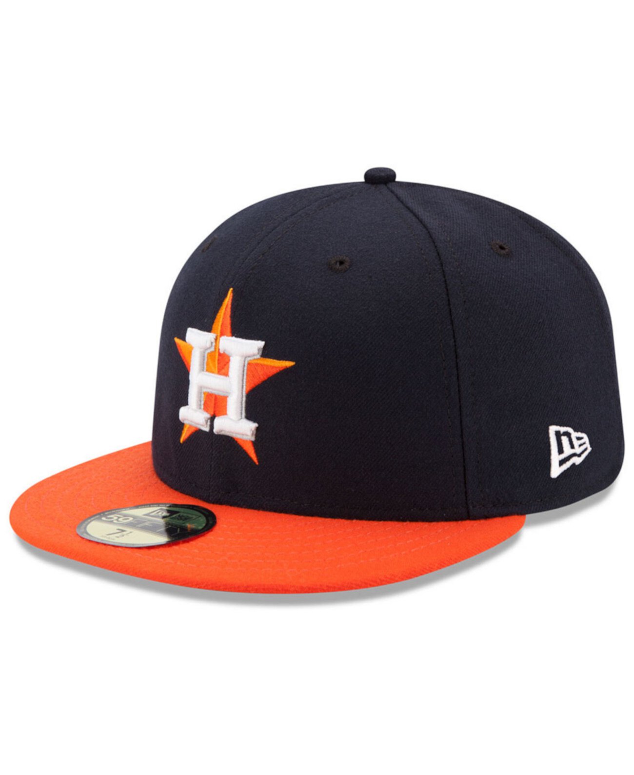 Кепка Houston Astros Authentic Collection 59FIFTY с высокой тульей и влагопоглощающей лентой New Era