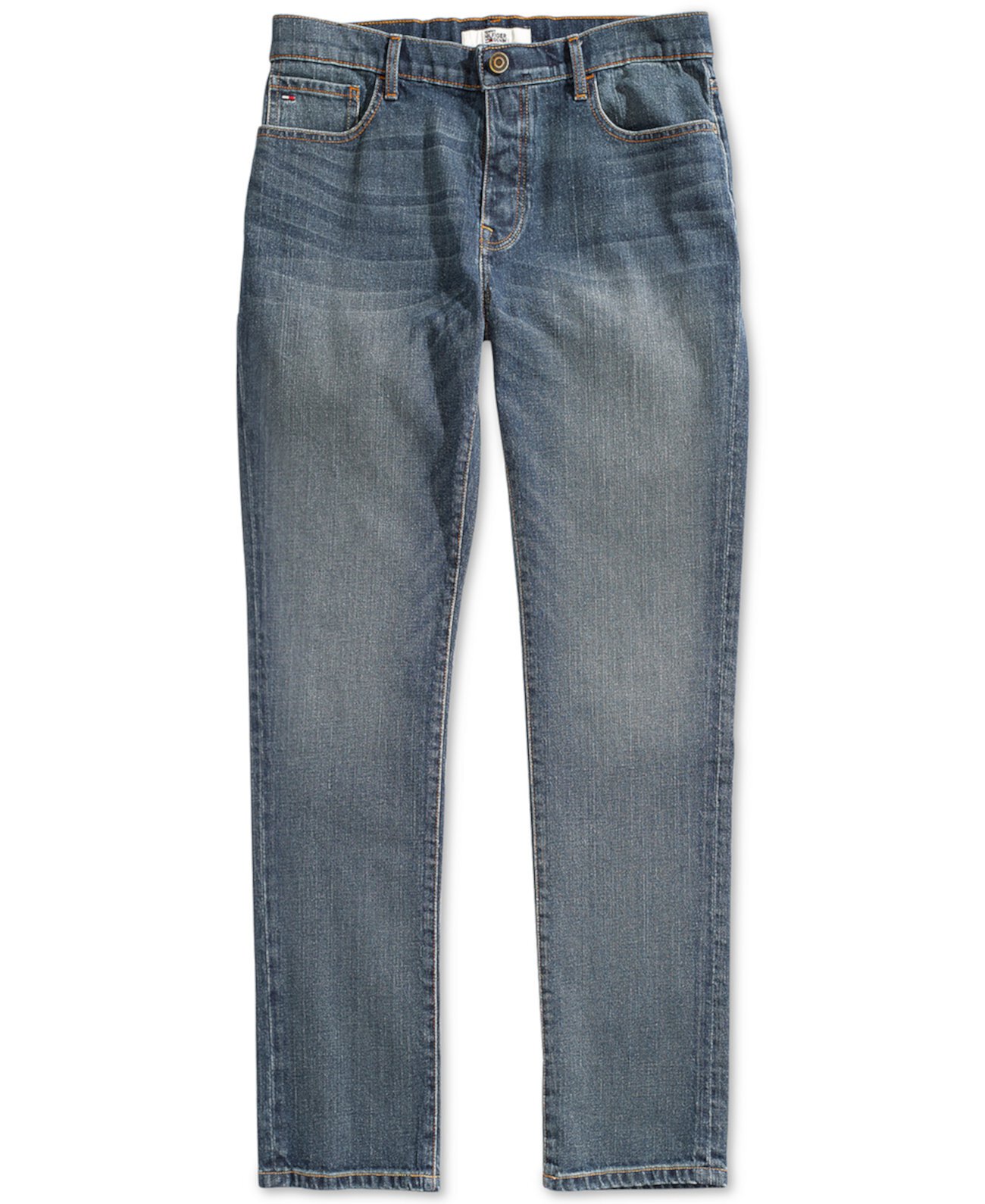 Мужские джинсы прямого кроя с магнитной ширинкой Tommy Hilfiger