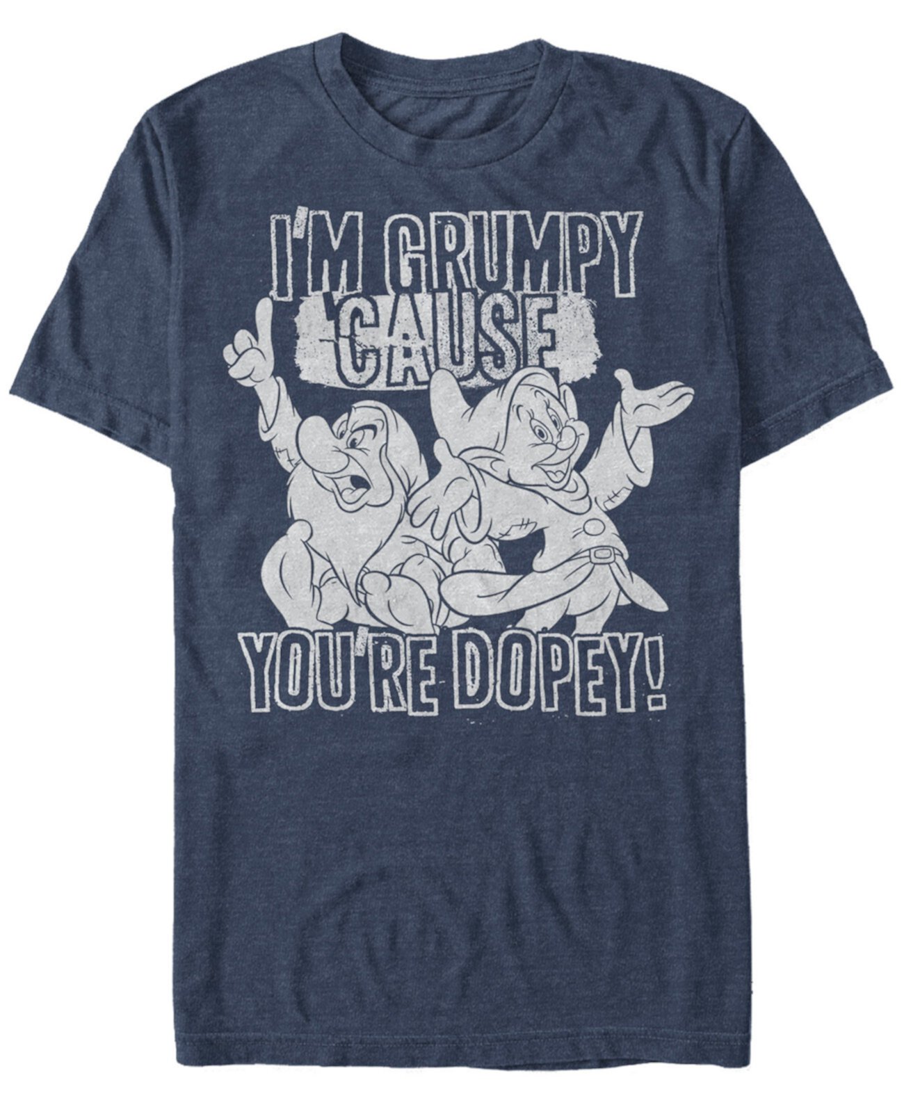 Мужская футболка с коротким рукавом Disney Snow White Grumpy Cause You're Dopey FIFTH SUN
