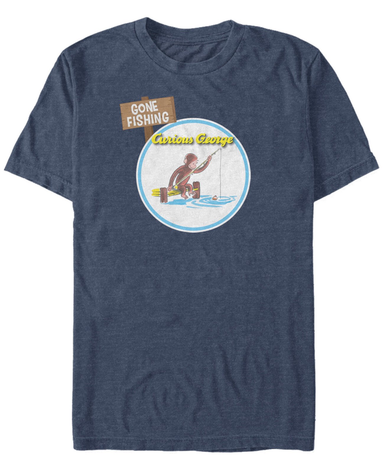Мужская футболка с коротким рукавом George Gone Fishing Curious George