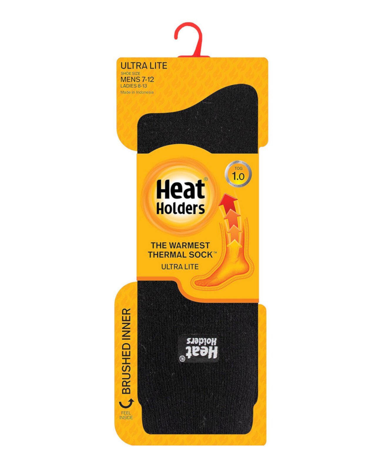Ультра облегченные однотонные термо носки мужские Heat Holders