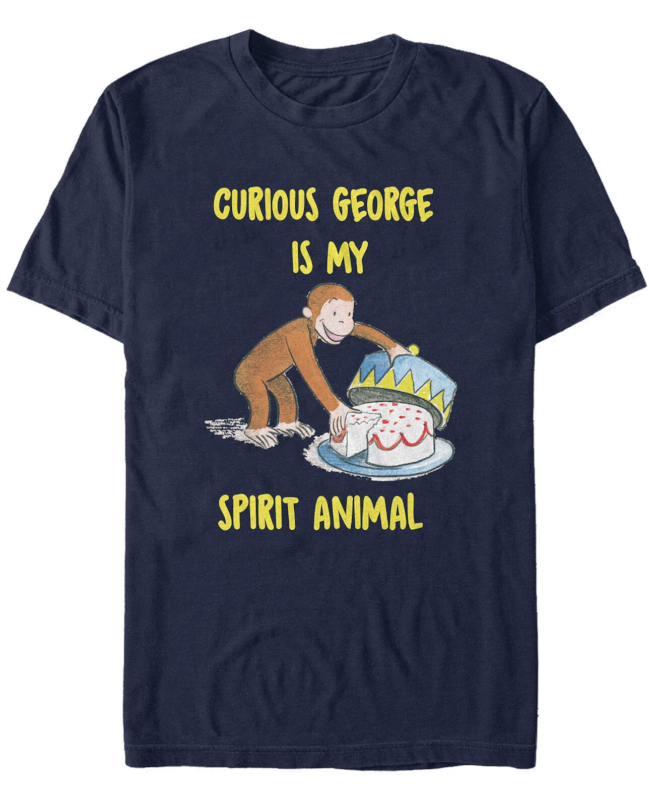 Мужская футболка с коротким рукавом George Cake Time Curious George
