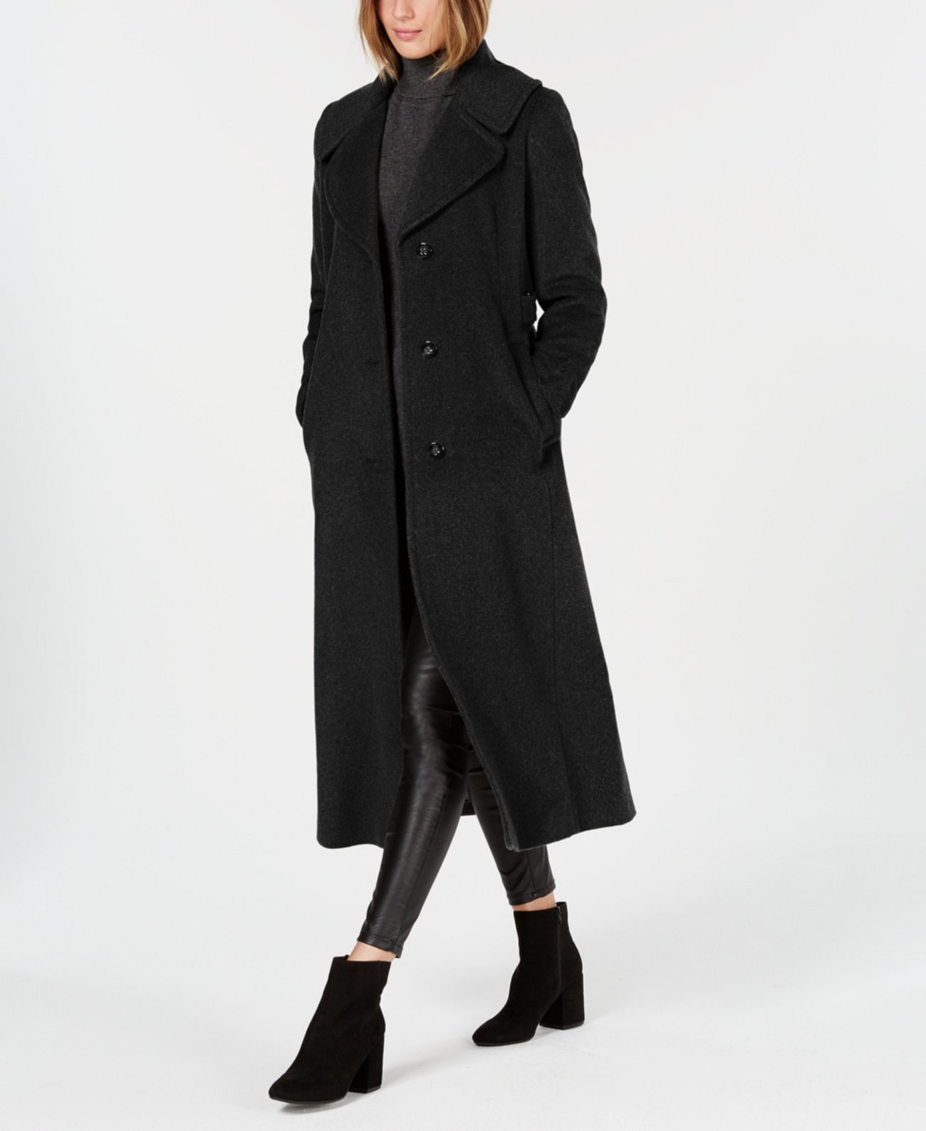 Пальто-макси с воротником Petite Calvin Klein