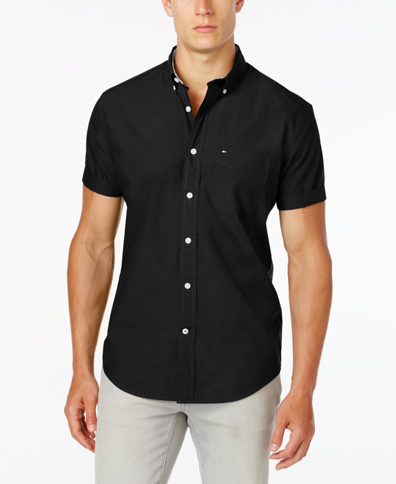 Мужская Рубашка Большого Размера с Коротким Рукавом Tommy Hilfiger Tommy Hilfiger