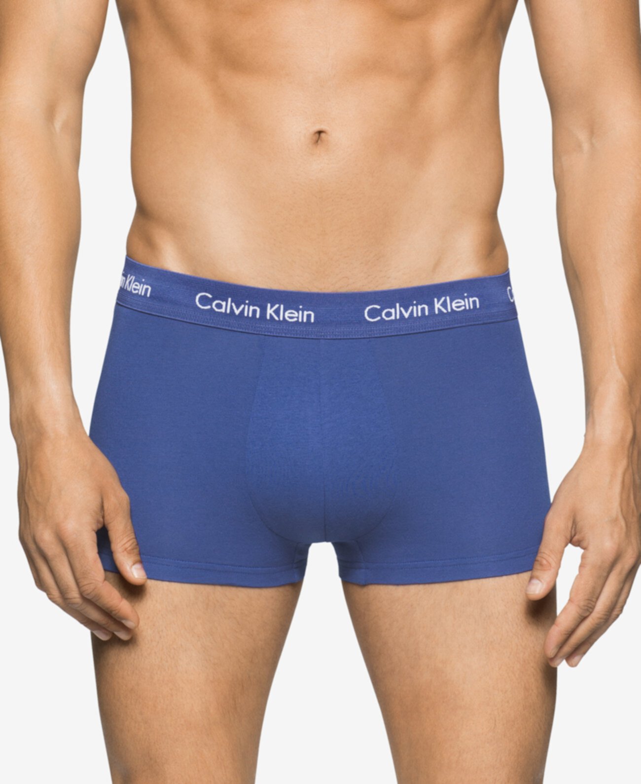 Мужские хлопчатобумажные эластичные невысокие сундуки, 3 упаковки, NU2664 Calvin Klein