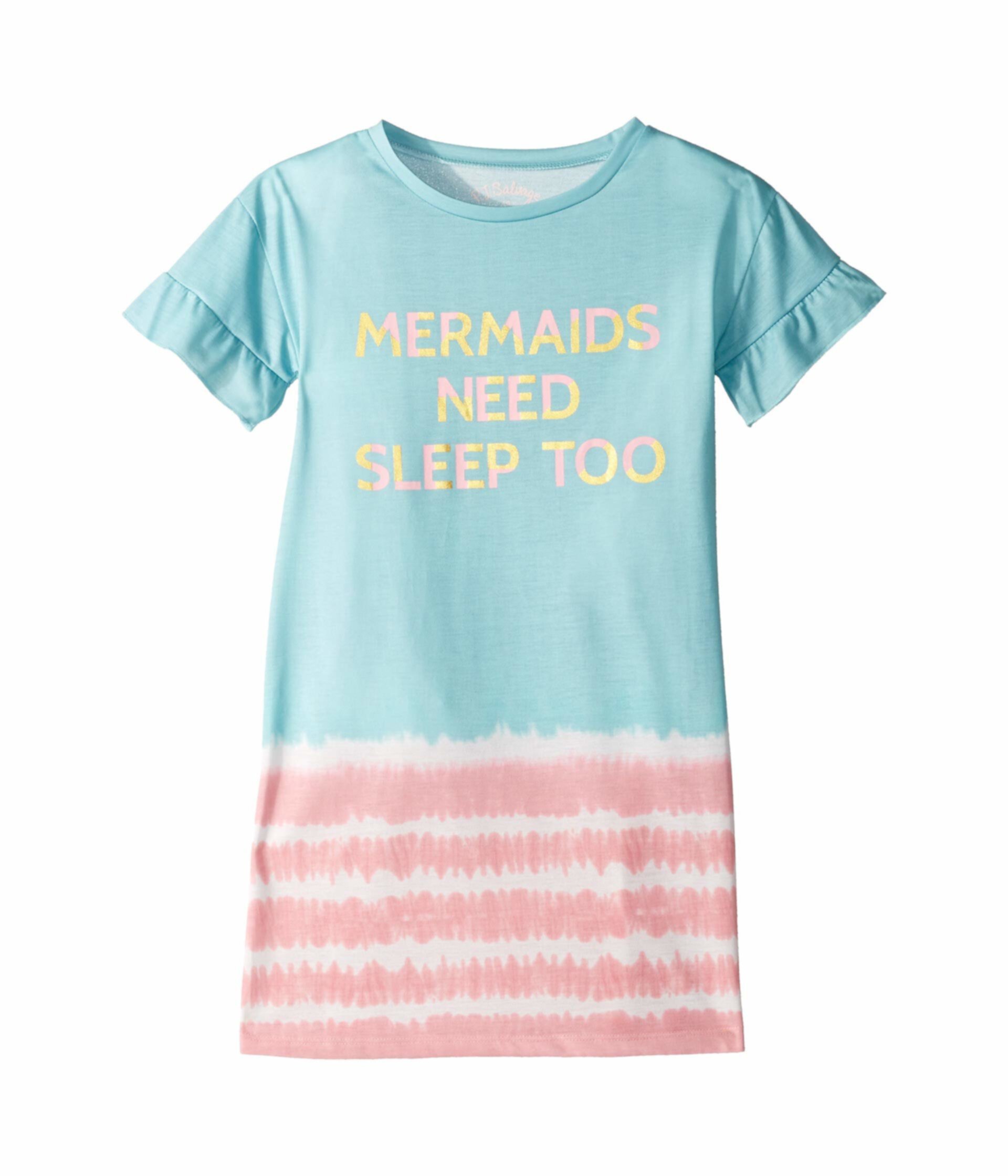 Рубашка Mermaid at Heart Night (для малышей / маленьких детей / больших детей) P.J. Salvage Kids