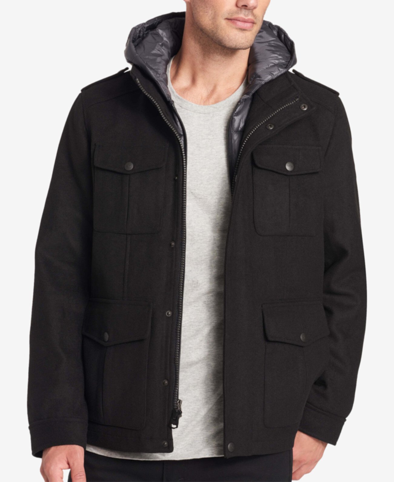 Мужское шерстяное пальто с четырьмя карманами Dockers