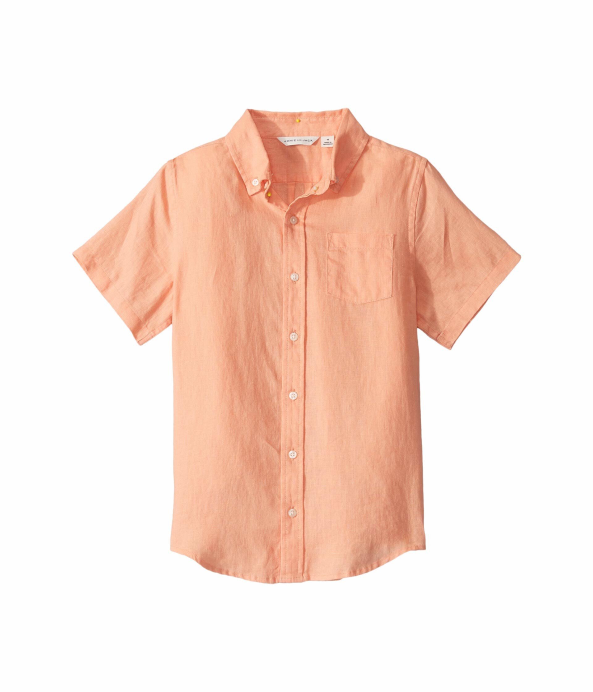 Рубашка с коротким рукавом (для малышей / маленьких детей / больших детей) Janie and Jack