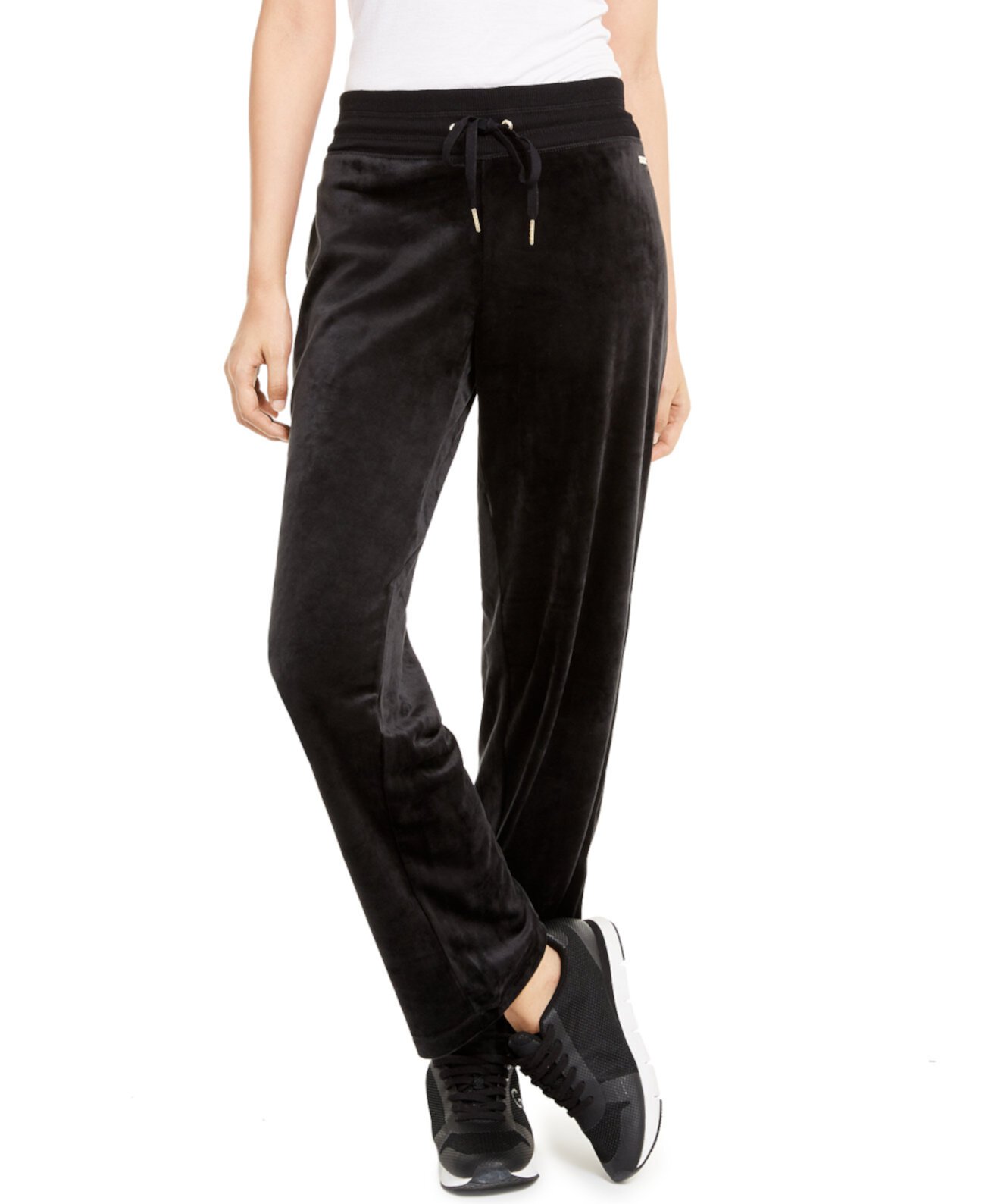 Велюровые широкие брюки Calvin Klein