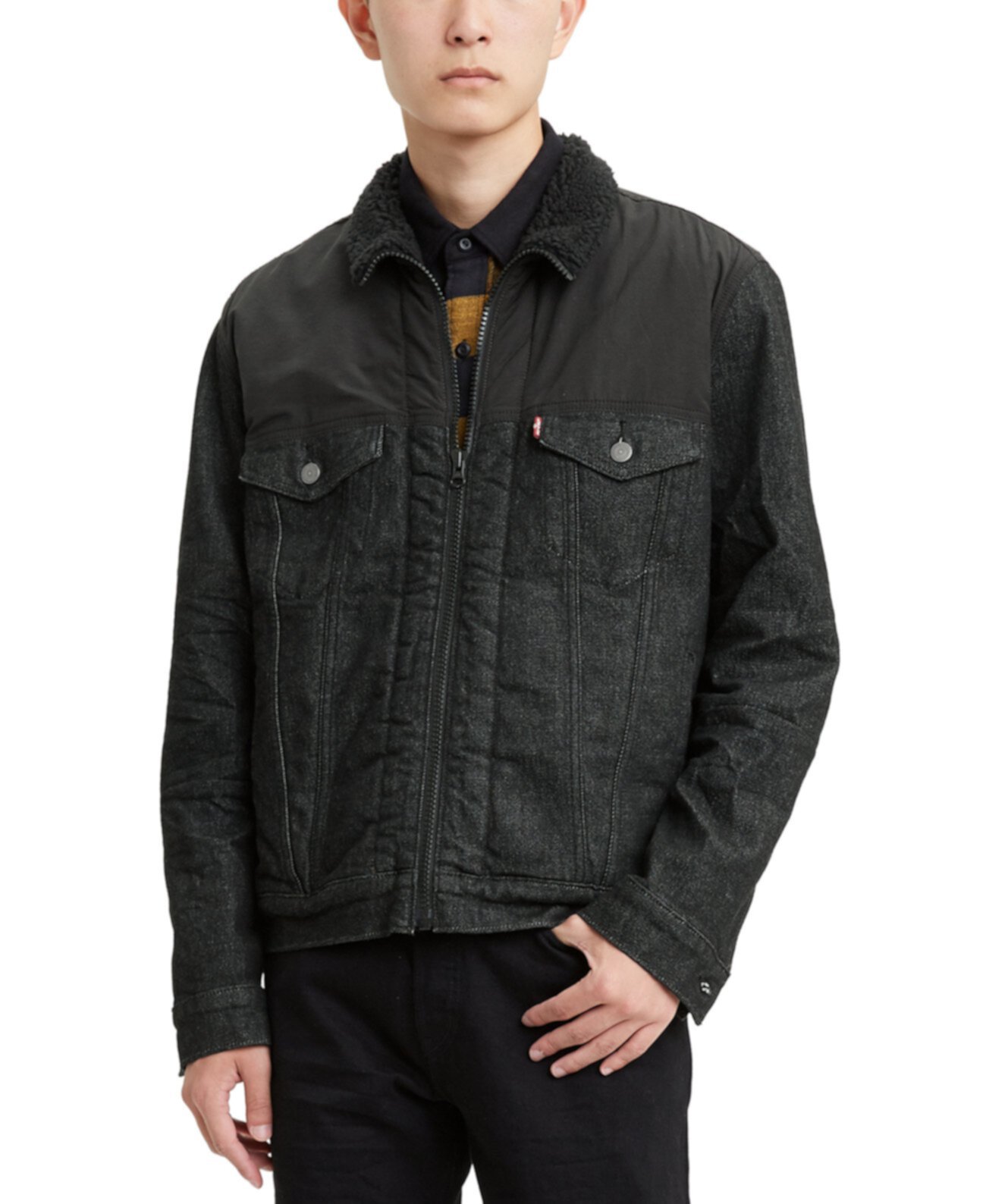 Мужская куртка Trucker с подкладкой из искусственной шерпы из ограниченной коллекции, созданная для Macy's Levi's®