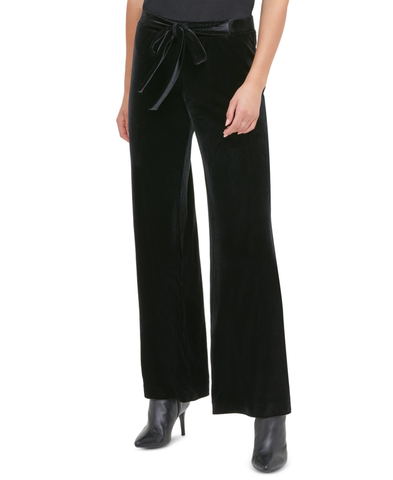 Бархатные широкие брюки Calvin Klein