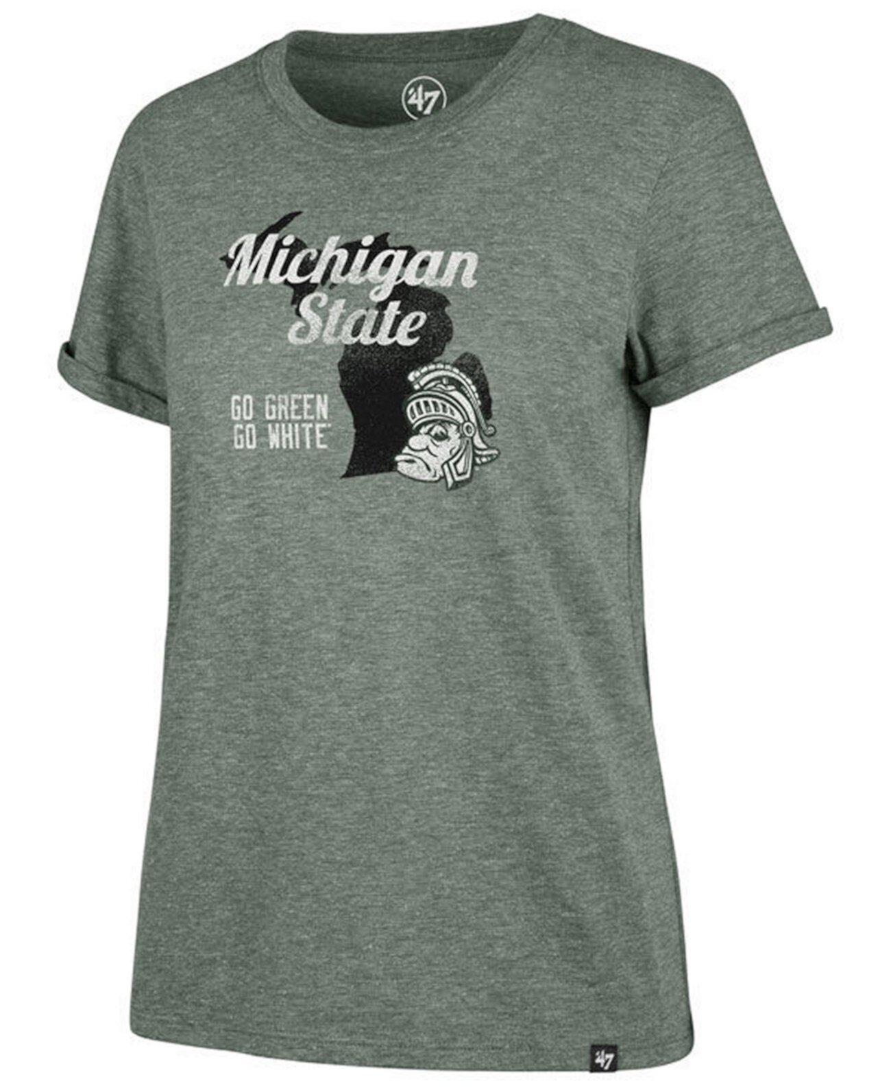 Женская футболка штата Мичиган "Спартан" '47 Brand