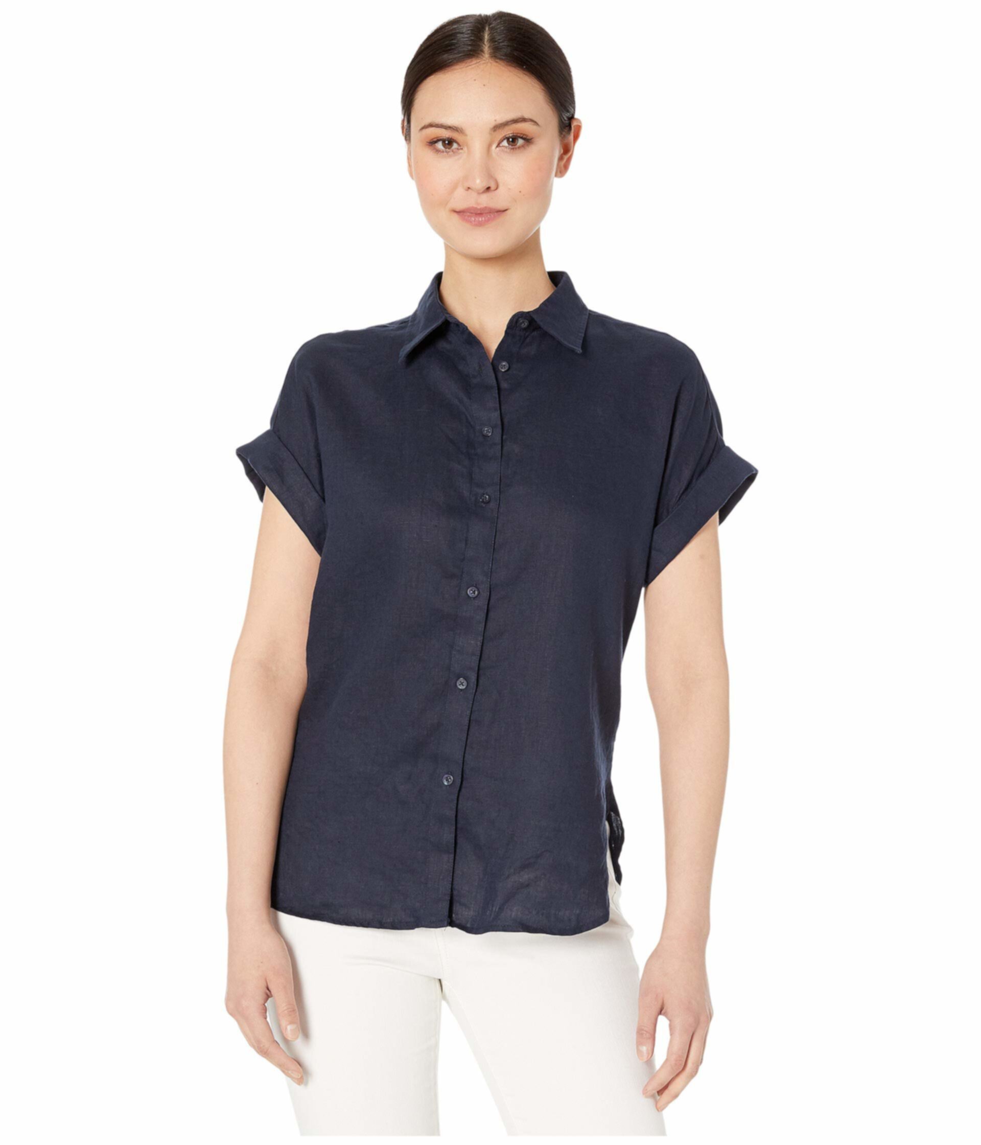 Льняная рубашка с длинными рукавами LAUREN Ralph Lauren