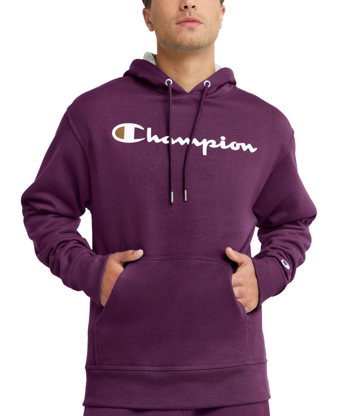 Мужская худи Powerblend с логотипом Script Champion