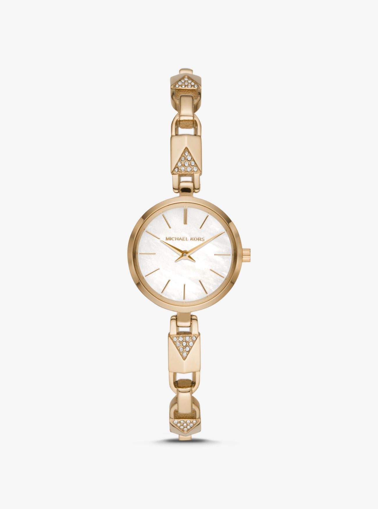 Jaryn Золотистые часы-браслет с замком Michael Kors