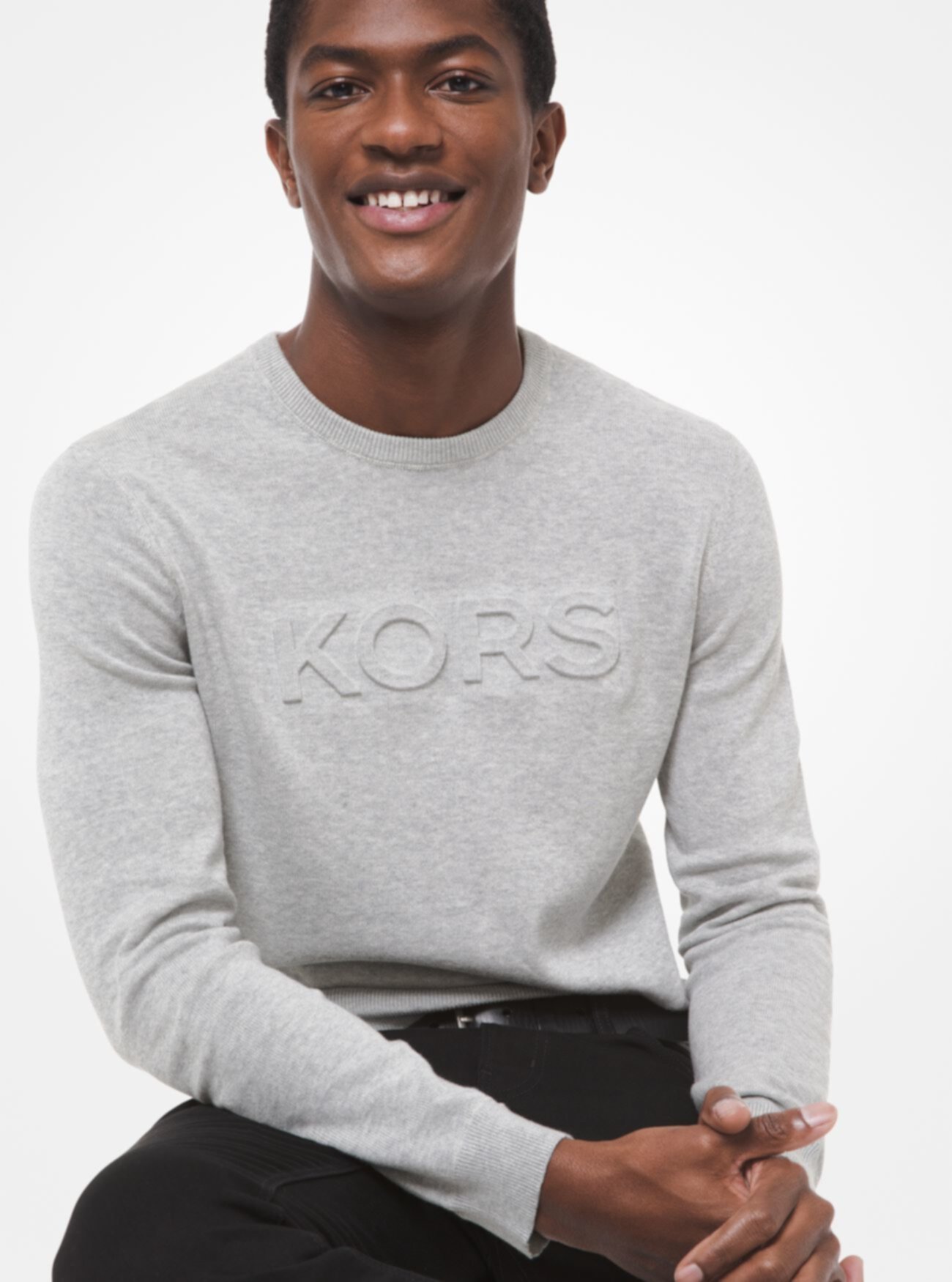 Хлопковый свитер с логотипом Michael Kors