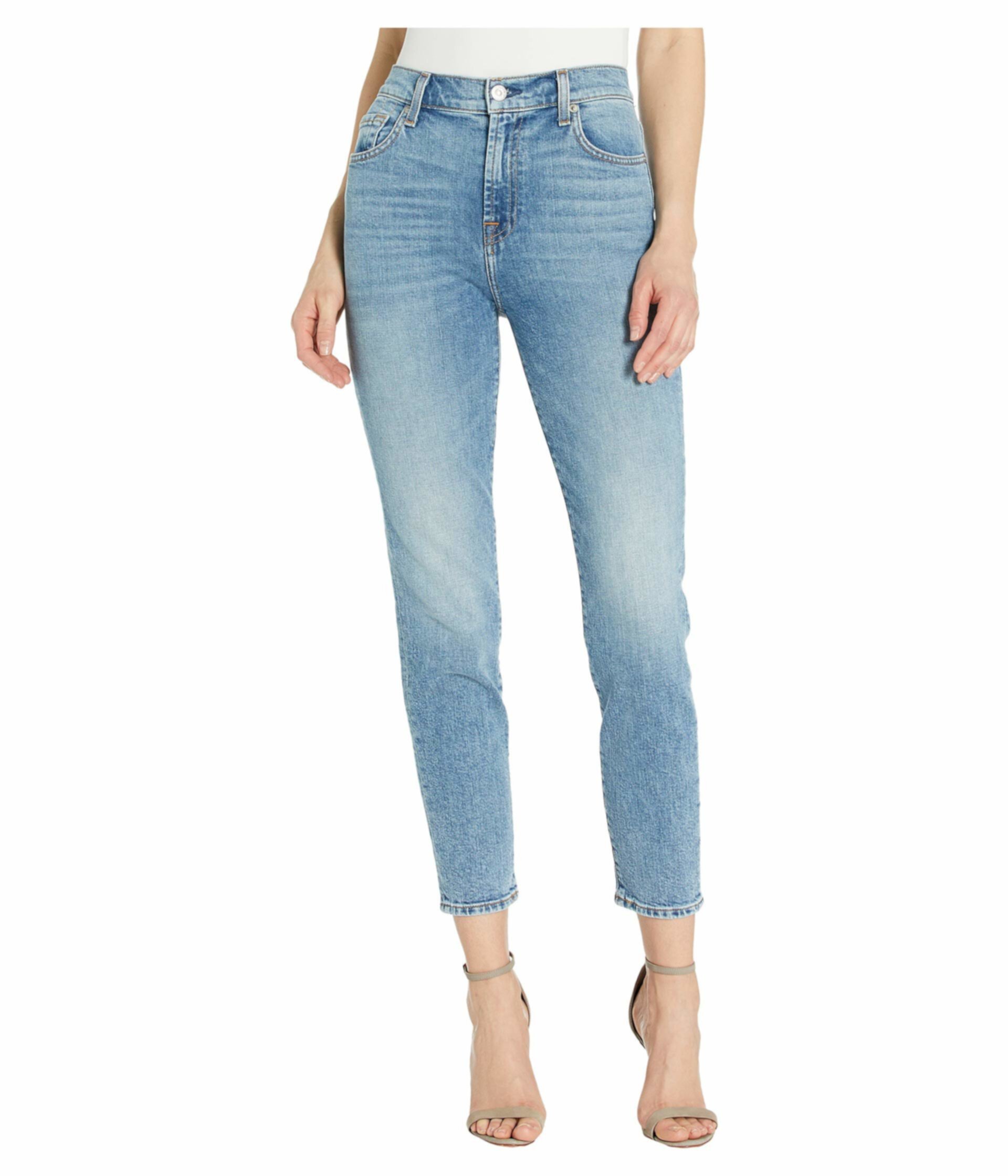 Узкие джинсы с высокой талией в винтажном стиле Sloane 7 For All Mankind