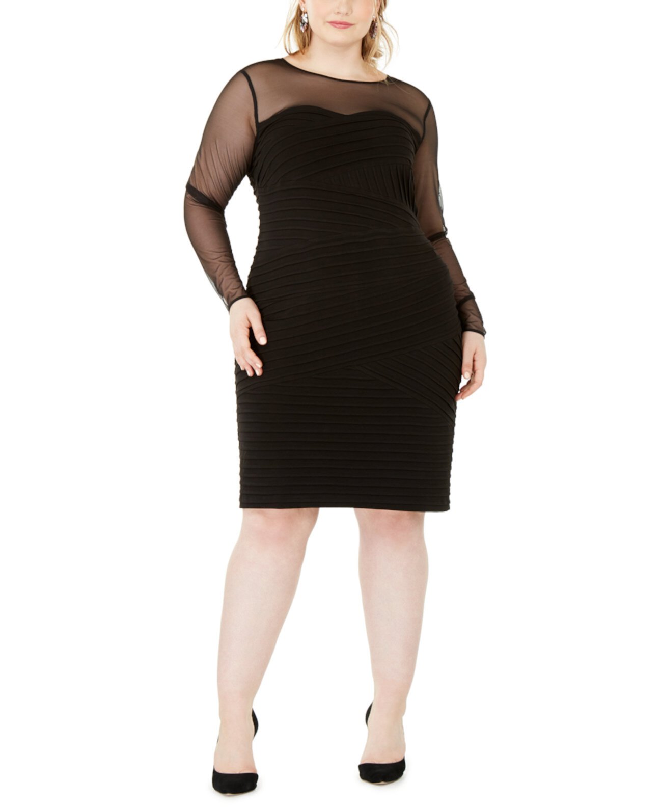 Облегающее платье большого размера с иллюзией Calvin Klein