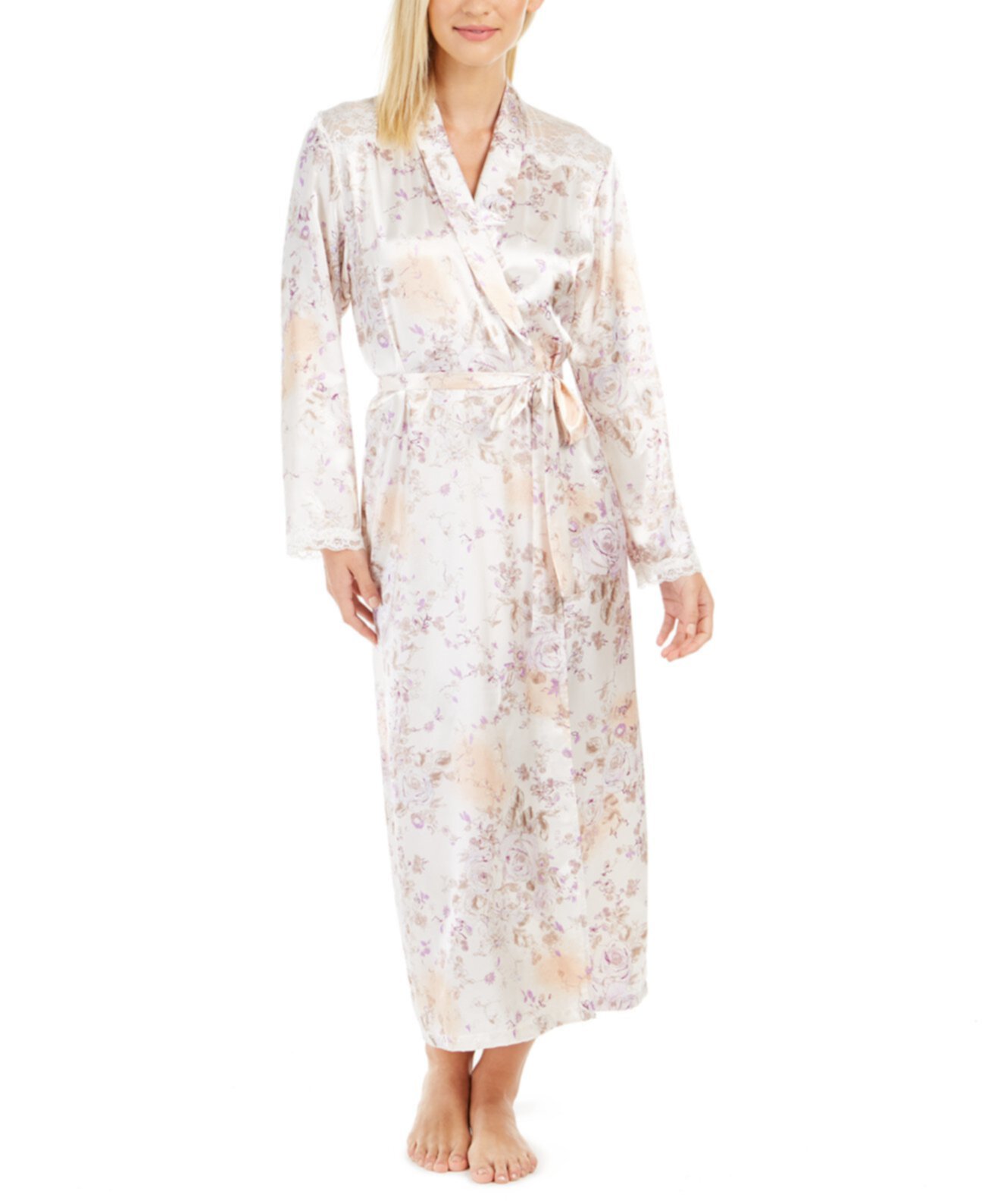Женская атласная одежда с цветочным принтом Linea Donatella
