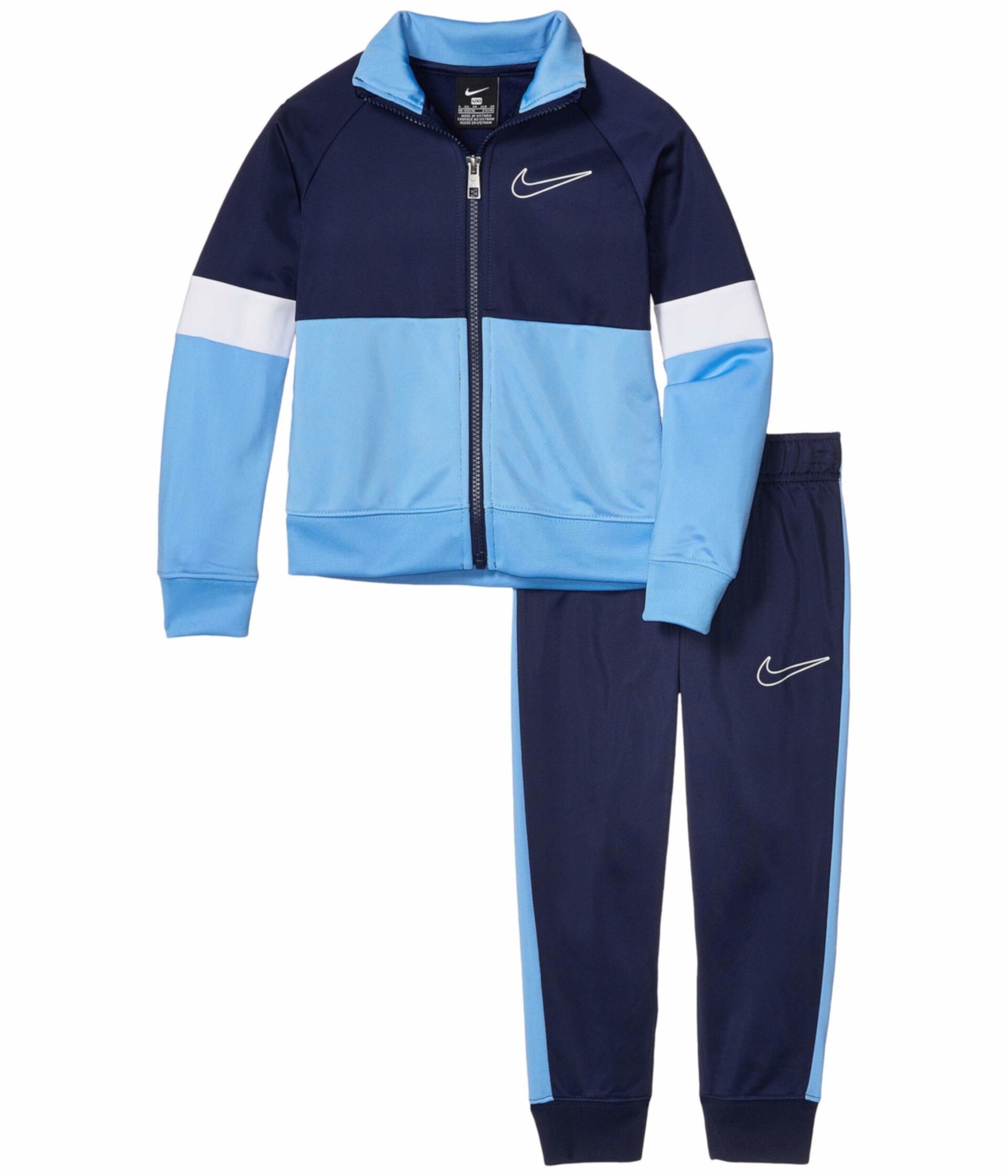 Куртка на молнии с цветными блоками / набор для бегунов (маленькие дети) Nike Kids