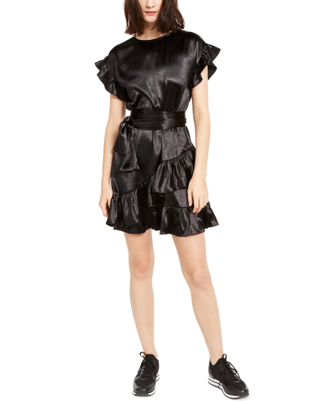 Платье с оборками A-Line, обычные и миниатюрные размеры Michael Kors