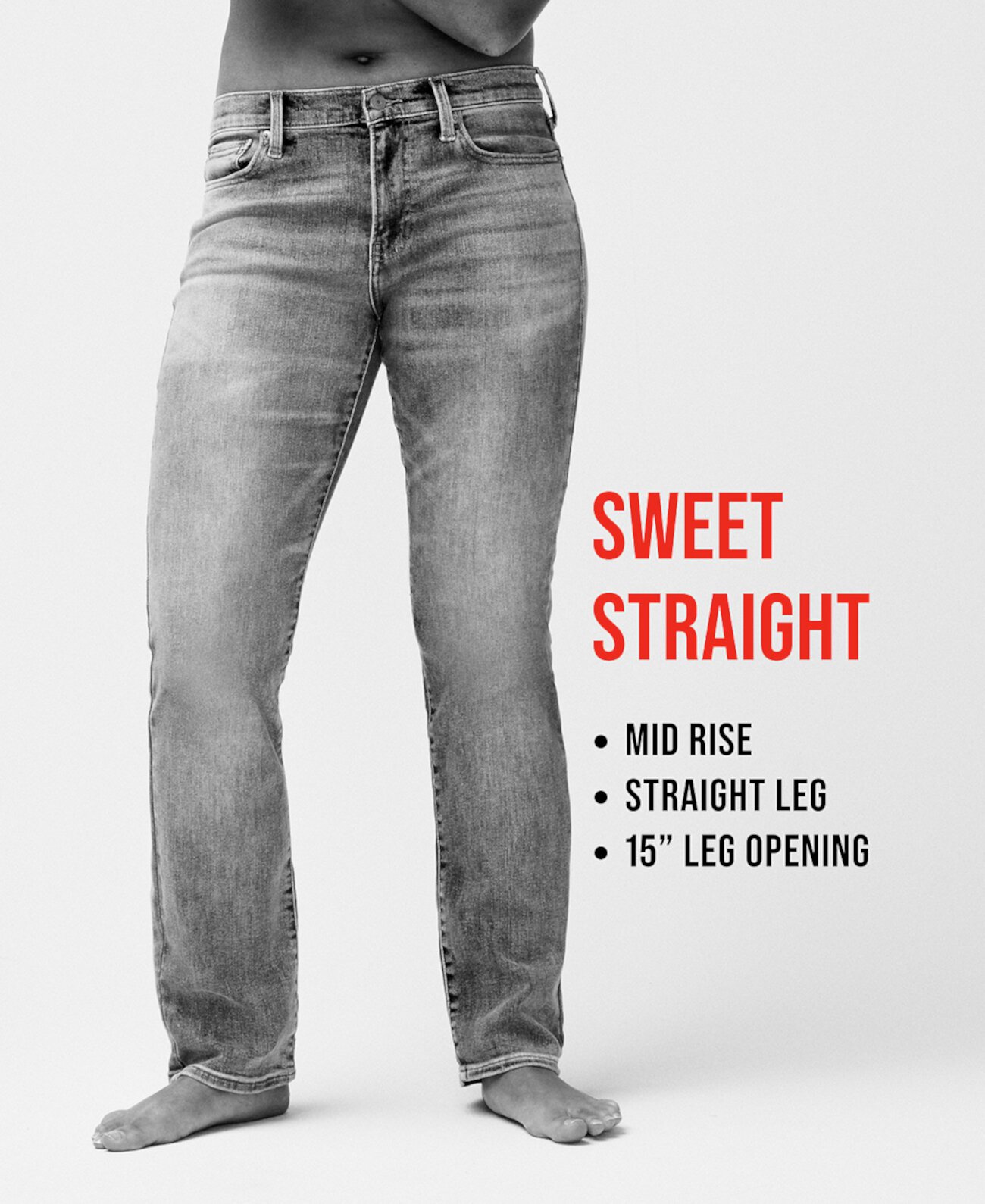 Джинсы Sweet Straight-Leg Lucky Brand