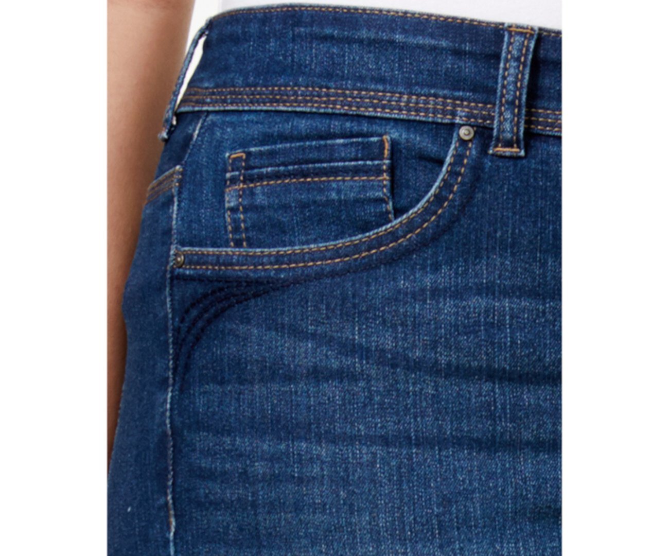 Плюс и миниатюрные прямые джинсы с регулируемым размером живота, созданные для Macy's Style & Co