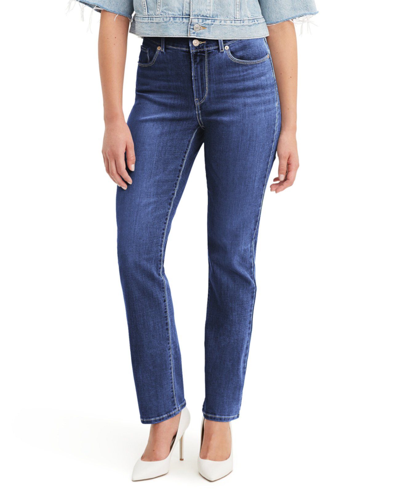 Женские классические прямые джинсы со средней посадкой, удлиненные Levi's®