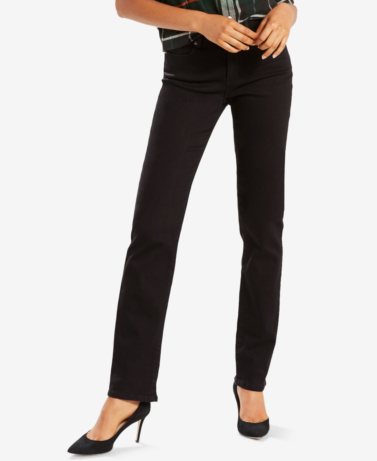 Женские классические прямые джинсы короткой длины Levi's®
