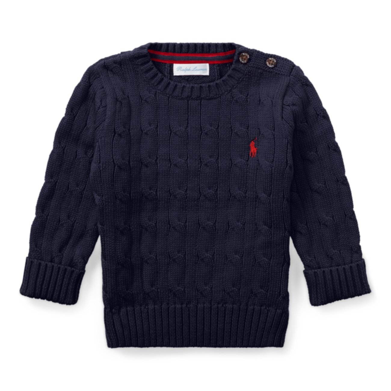 Хлопковый вязаный свитер Ralph Lauren