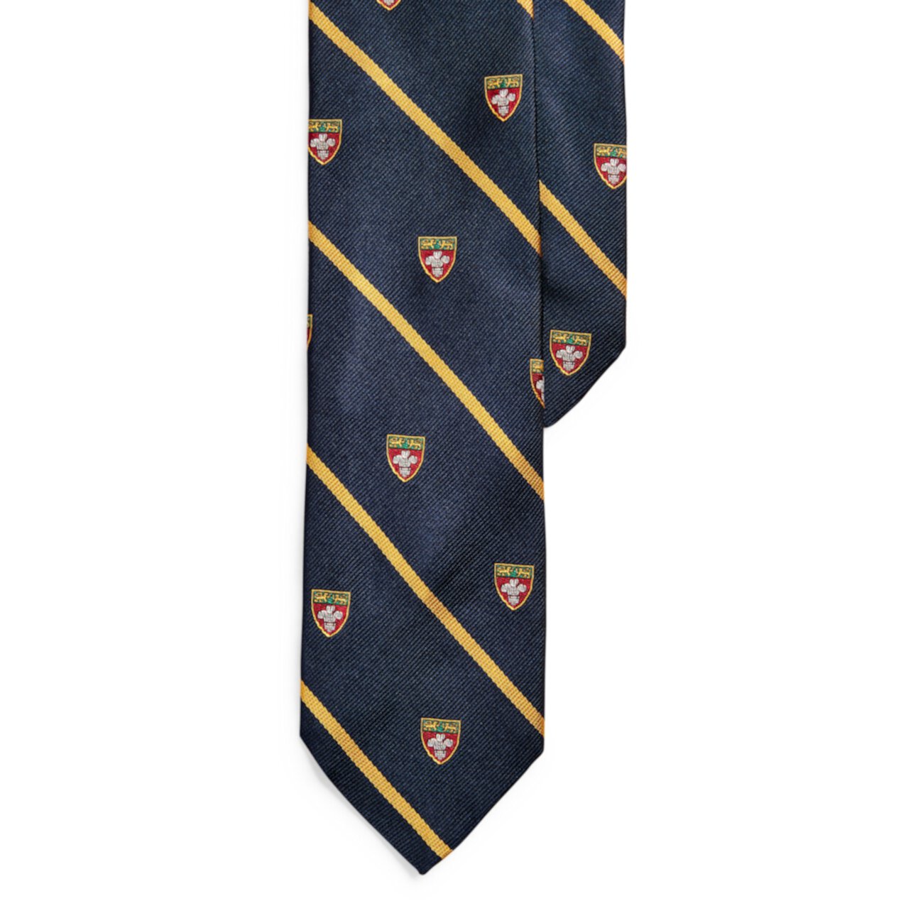 Узкий клубный галстук в полоску, размер Ralph Lauren